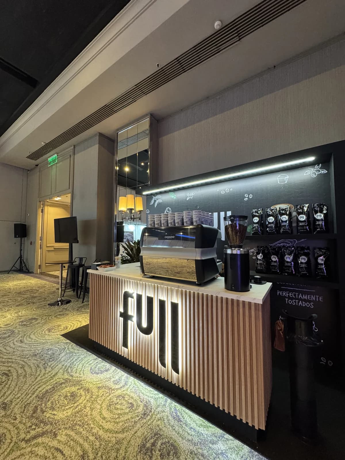 Brindis con café en evento
